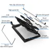 12-17 tums kylfläkt för MacBook & laptop - stand - justerbar innehavare