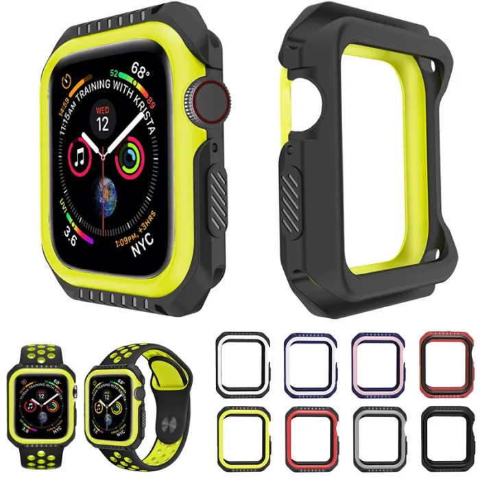 Serie 1 / 2 / 3 / 4 / 5 - 38mm / 40mm / 42mm / 44mm - Apple Watch - Silikonhülle - volle Schutzhülle