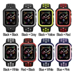 Serie 1 / 2 / 3 / 4 / 5 - 38mm / 40mm / 42mm / 44mm - Apple Watch - Silikonhülle - volle Schutzhülle