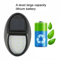 ApliquesO7K7 - 100mAh - 10 LED - lámpara solar alimentada - luz sensor de movimiento - impermeable