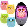 Luce notturna della parete del gufo LED - sensore di controllo della luce - spina UE