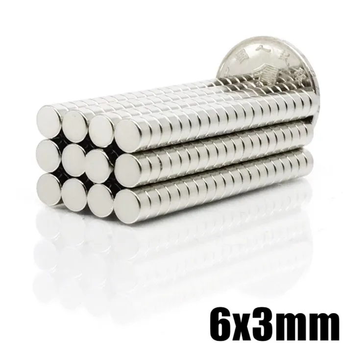 N35 Neodymmagnet - starke Scheibe - 6 mm * 3 mm