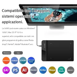 XP-Pen - 8192 nivå - 3 tum - G430S - ritning och grafisk tablett för OSU med stylus