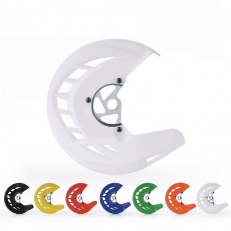 Motorcycle front brake disc protection guard - protective cover