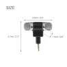MicrófonosMicrófono de grabación estéreo portátil - enchufe plateado de oro - 3.5mm mini jack para Smartphone