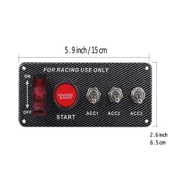 Electrónica & HerramientasPanel de interruptor de encendido para el coche de carreras - botón de arranque del motor - interru...