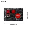 Ignition switch panel for racing car - engine start push button - toggle switch - 12V LED - QT313