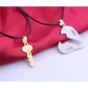 CollaresMe encanta Usted - llave & corazón - pareja collar 2 piezas