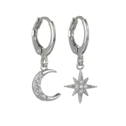 Crystal Moon EarringsOorbellen