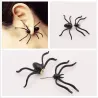 AretesPendientes con araña negra