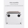 Macbook / laptop stand brackets - adjustable - black - universal cooling stand