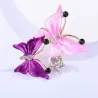 Papillon en cristal - broche de luxe