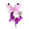 Papillon en cristal - broche de luxe