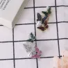 BrochesTriple mariposas  perla - broche de cristal de lujo