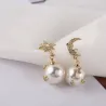 Star Moon Design Ohrringe - Drop Style