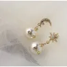 Star Moon Design Earrings (käytetty)