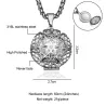 Hollow-out boule ronde - cadre photo - collier