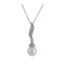 Collarala de ángel de cristal con perlas - collar