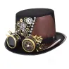 Steampunk-hattu - Musta musta