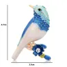 Broches d'oiseaux émail