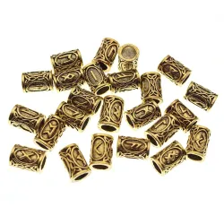 Futhark Viking Hair Bead - 24pcs/SetSpinki Do Włosów