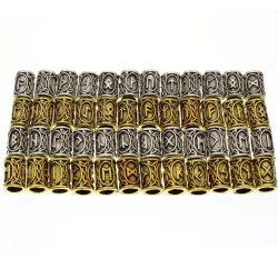 Futhark Viking Hair Bead - 24pcs/SetSpinki Do Włosów