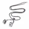 Collana con cuffie - nero - oro - argento