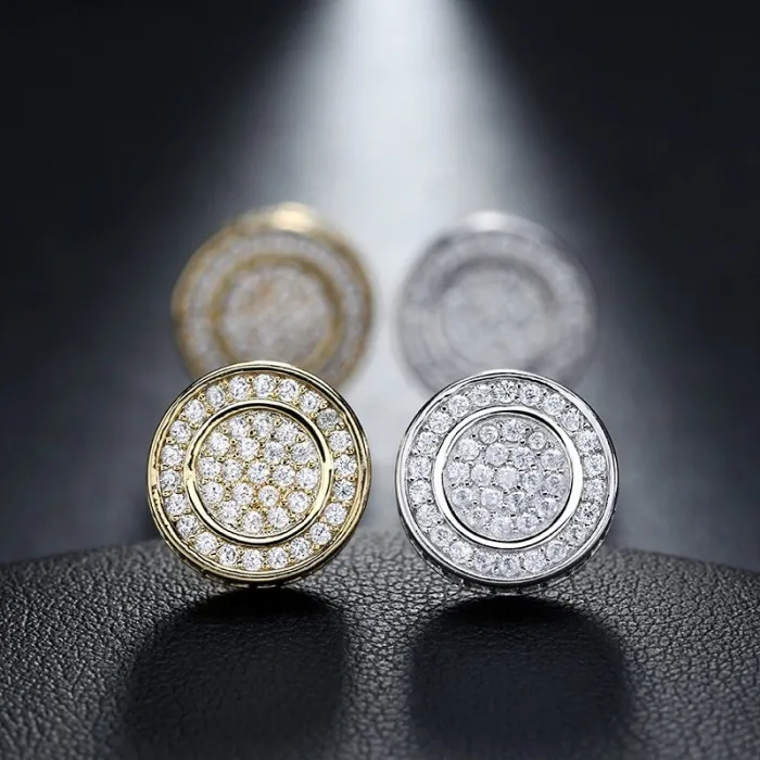 Round Earring - Gold/SilverKolczyki