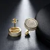 AretesPendiente redonda - oro / plata