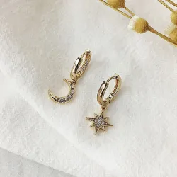 AretesPendientes Star Moon - Mujeres