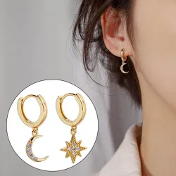 AretesPendientes Star Moon - Mujeres