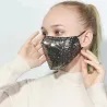 Mascarillas bucalesMáscara de algodón de moda con lentejuelas - antipollución - transpirable - protección