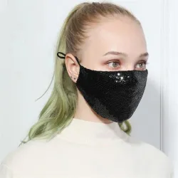 Fashionable bomull ansikte / munmask med prydnadsmedel - anti-pollution - andas - skydd