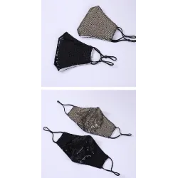 Fashionable bomull ansikte / munmask med prydnadsmedel - anti-pollution - andas - skydd