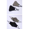 Fashionable bomull ansikte / munmask med prydnadsmedel - anti-pollution - andas - skydd