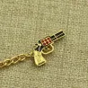 Gold Gun KeychainKeyrings