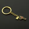 Gold Gun KeychainKeyrings