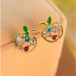 Apple Crystal Earrings Näytä tarkat tiedot