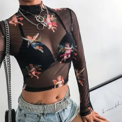 Blusas y camisasBaby Angels Long Sleeve - Damas - Transparent