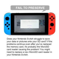 Micro SD card slot reader module - for Nintendo Switch - repair part - pro kit