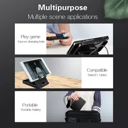Nintendo SwitchSoporte de escritorio Nintendo Switch - ajustable - carga