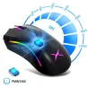 MouseM625 - 12000 DPI - PMW3360 - ratón de juego cable USB - 7 botones - retroiluminación RGB - con llave de fuego