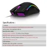 M625 - 12000 DPI - PMW3360 - USB wired gaming mouse - 7 buttons - RGB backlight - with Fire KeyMouses
