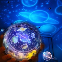 Romantische sterrenhemel projector - LED nachtlampje - Universum - Constellatie - Aarde - Maan - draaibaarVerlichting