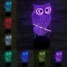 Luces & Iluminaciónbúho 3D - Lámpara de noche LED - USB - control táctil / control remoto