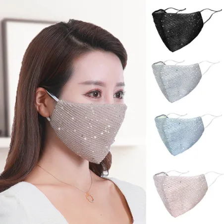 PM2.5 - anti-dust - antibakteriell - återanvändbar - ansikts- / munmask med prydnad - tvättbar