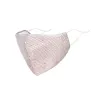 PM2.5 - anti-polvere - antibatterico - riutilizzabile - maschera faccia / bocca con paillettes - lavabile