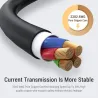 Snabbladdningskabel - USB-C - Spänning / aktuell display - data / synkronisering
