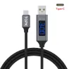 Fast charging cable - USB-C - Voltage / current display - data / syncCables