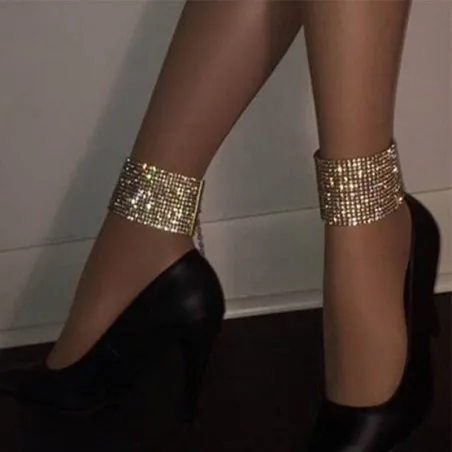 Pulseira de tornozelo - Ouro / Prata
